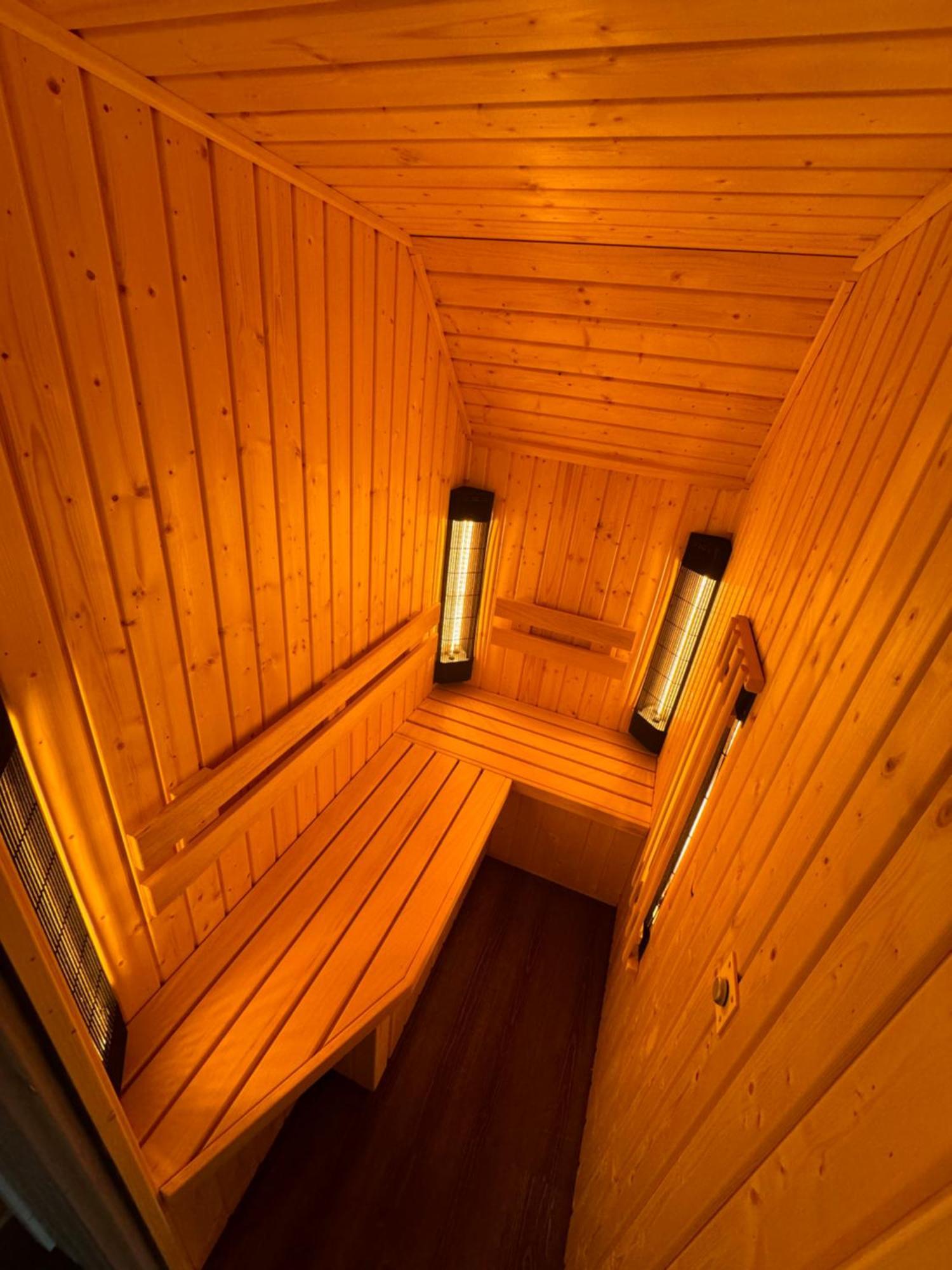 Unieke Houten Villa Met Sauna In Twente - 6P Den Ham Exterior foto